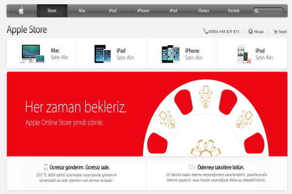 Apple opens online store in Turkey