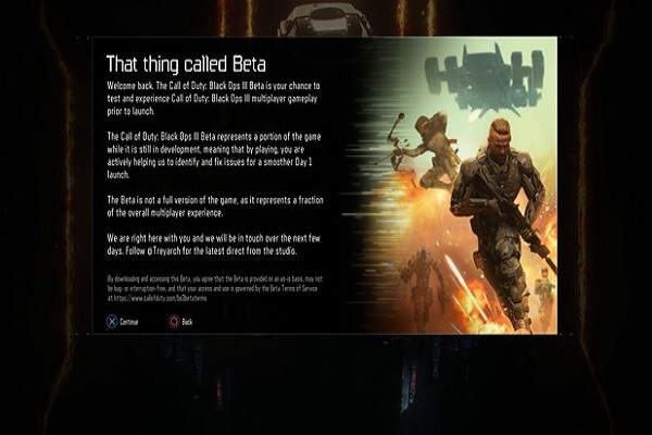 İmportant information about the game Black Ops 3 beta on different game consoles