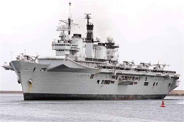 British warships arrive in Gibraltar