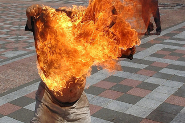 Sixth Bulgarian man sets himself on fire