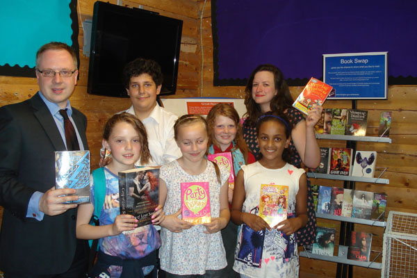 Jump, climb, swim and read with novel book swap idea