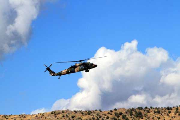 Turkish military helicopter makes crash landing