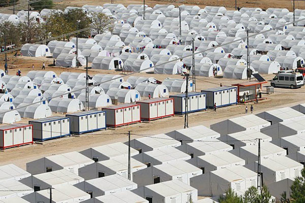 Turkey sets up a new container city in Syria