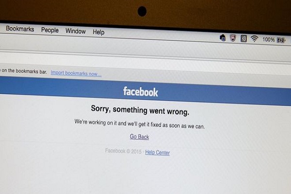 Users saw a Facebook down again this week
