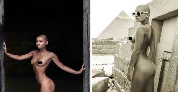 Playboy model who was jailed for naked travel snaps strips off AGAIN at Turkish mosque