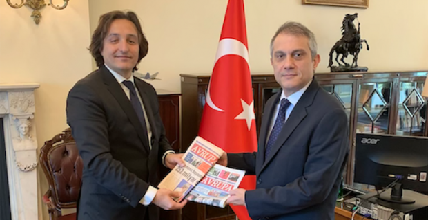 Avrupa Media Group visited Republic of the Turkey's London Ambassador Umit Yalcin
