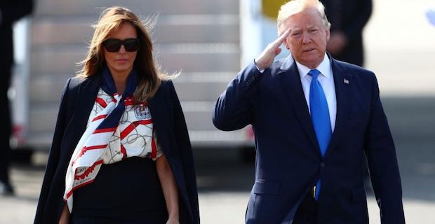 US President Donald Trump arrives for three-day UK state visit