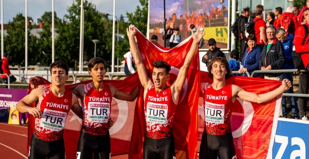 Turkey win gold medal in Euro athletics relay