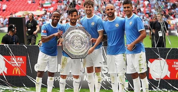 Manchester City win Community Shield