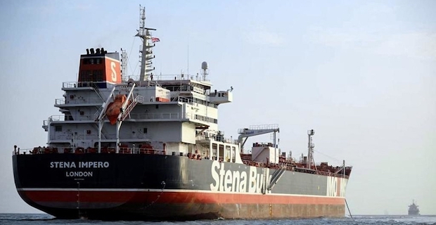 British oil tanker leaves Iranian waters