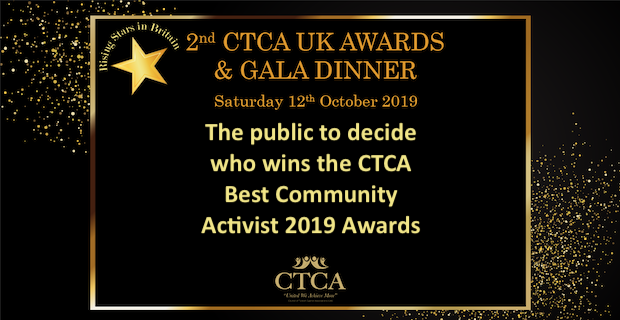 The public to decide who wins the CTCA Best Community Activist 2019 Awards