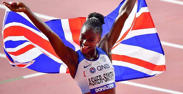 Dina Asher-Smith wins gold at World Athletics Championships