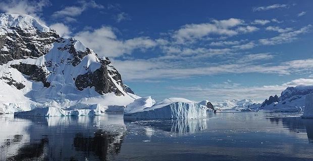 Arctic, Antarctica see below mean sea ice in February