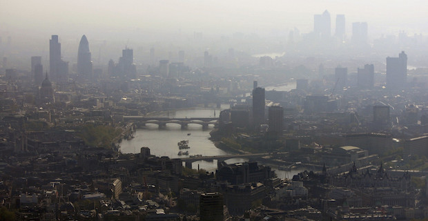 Pollution levels in London falls