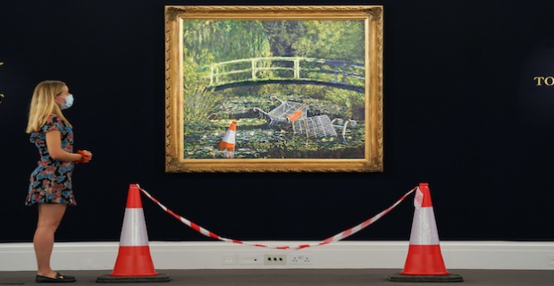 BANKSY’S CONTEMPORARY TAKE ON CLAUDE MONET’S MASTERPIECE