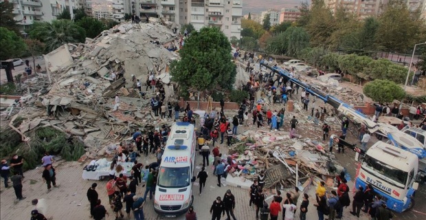 At least six people were killed and 202 others injured when a magnitude 6.6 earthquake jolted the city of Izmir