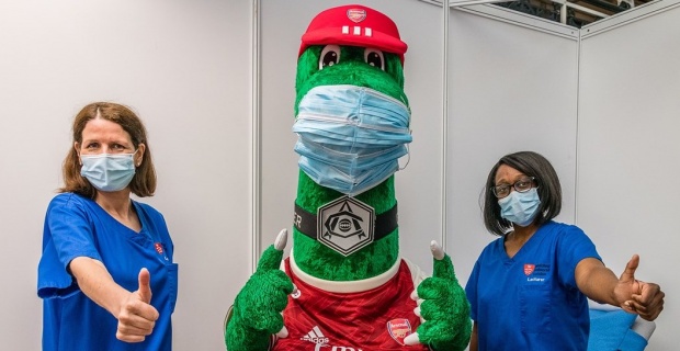 Thousands of over-18s can get first Covid-19 jabs in mass vaccine clinic hosted at Emirates Stadium