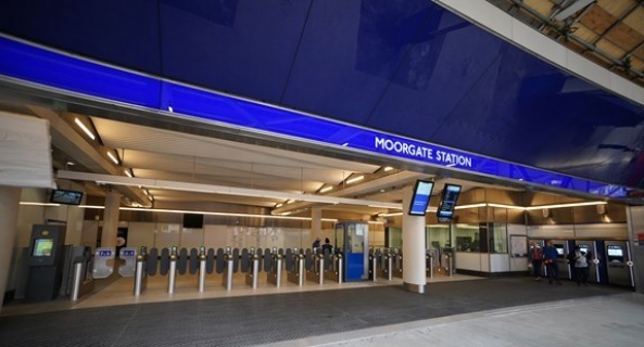 New modern ticket hall with step-free access opens at Moorgate as part of Elizabeth line improvements