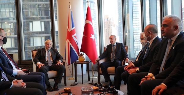 Turkish president meets British premier at Turkevi Center in New York