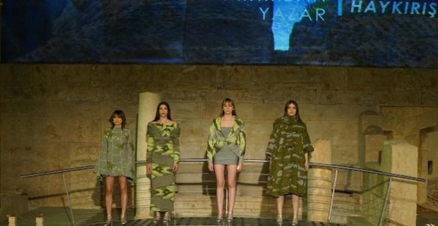 The fashion show of the Doku Fabric Design Competition held for the first time in Gaziantep