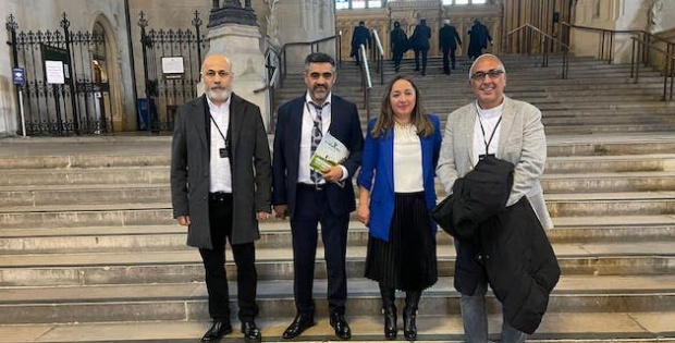 Directors of Caria Holidays, visited MP Feryal Demirci Clark from Turkey at the British Parliament