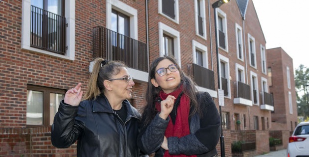 Residents have moved into their new homes in a Ponders End development
