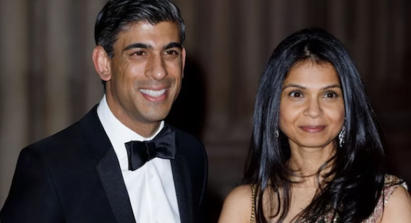 Who is British Asian prime minister Rishi Sunak's wife?