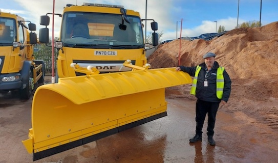 Gritting vehicles ready for cold weather conditions