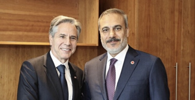 Turkish foreign minister meets with US secretary of state in London