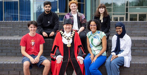 Students celebrate achievements in their A Level on results day