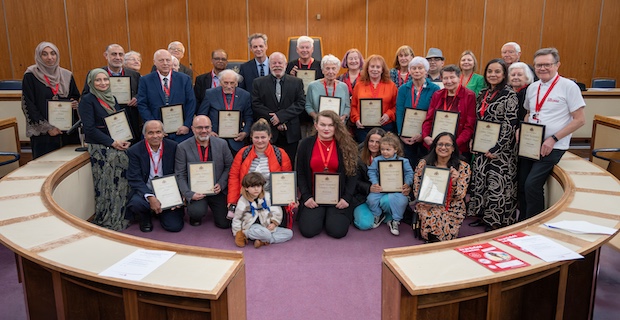 Enfield Council at a special awards ceremony