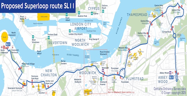 Plans revealed for the next proposed Superloop express bus route in the Thamesmead