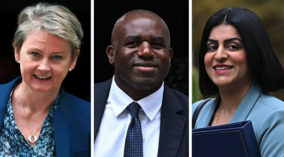 David Lammy arrives in Downing Street after becoming deputy prime minister