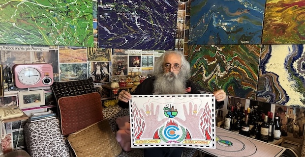 Artist Spends 7 Months on 100 Climate Posters for Guinness World Records