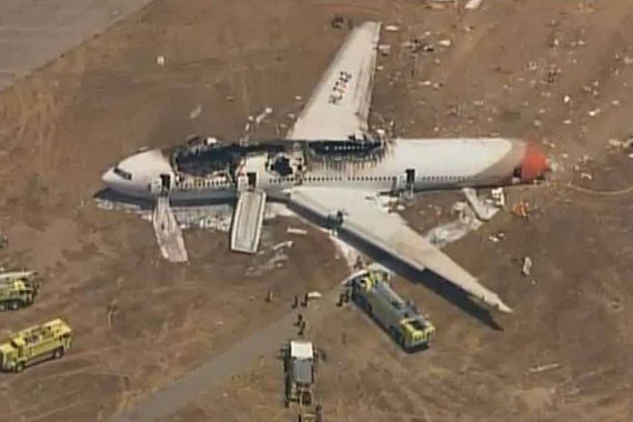 South Korean jet crashes in San Francisco