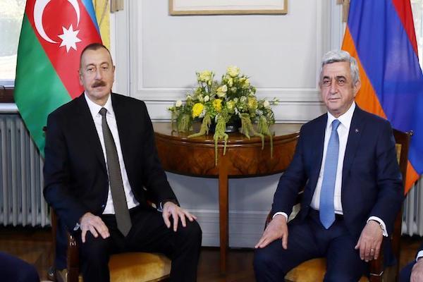 Ilham Aliyev and Serzh Sargsyan discuss Karabakh dispute