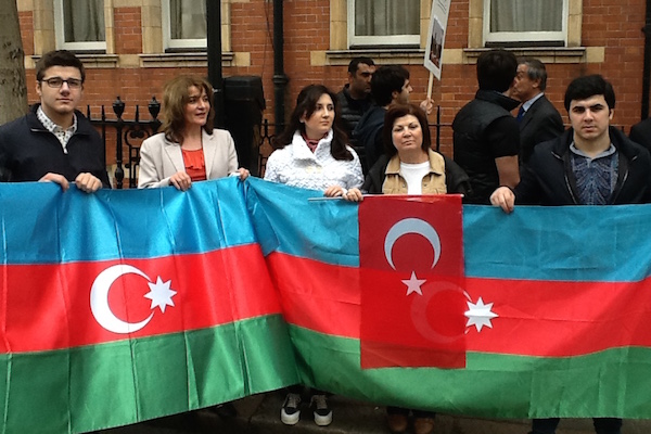 Azerbaijanis demonstrated their solidarity with two innocent civilians
