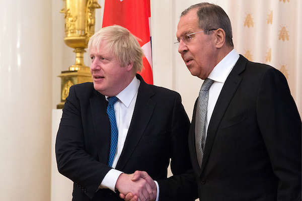 British Foreign Ministry Boris Johnson arrived in Russia on a visit