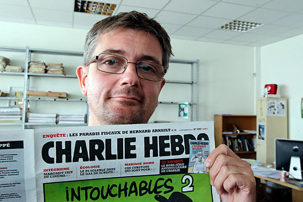 Charlie Hebdo front cover live