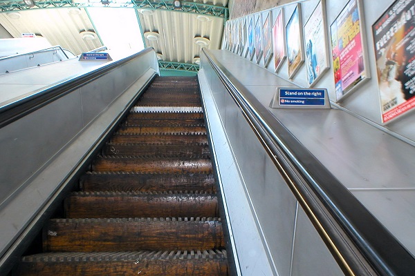 The newest and oldest escalators running at Greenford Tube station for one day only