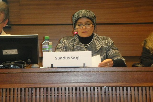 Sundus Saqi talked about the crisis of the middle east, the persecution of the turkmen