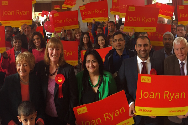 Labour Party candidate Joan Ryan launches election campaign for Enfield North