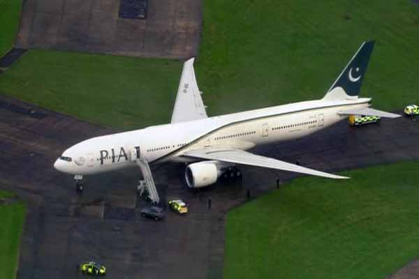 Two held after RAF Typhoon jets escort Pakistan plane over UK