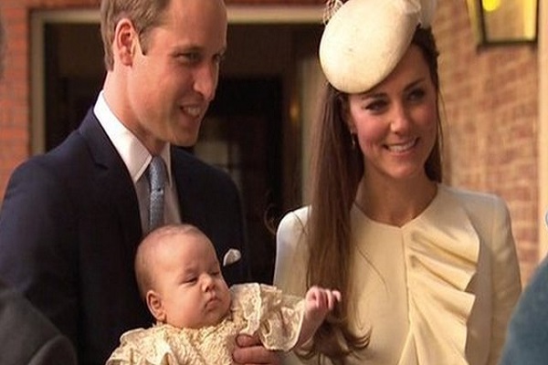 Prince George christened at Chapel Royal