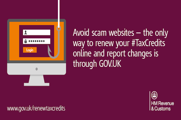 Scam emails double during tax credits renewal period