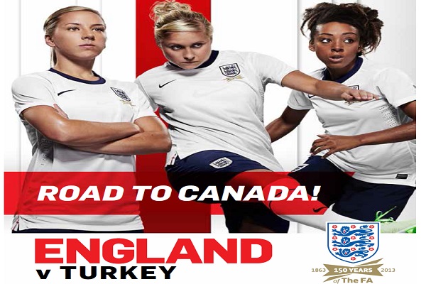 England Turkey  FIFA Women's World Cup 2015 Qualifying match