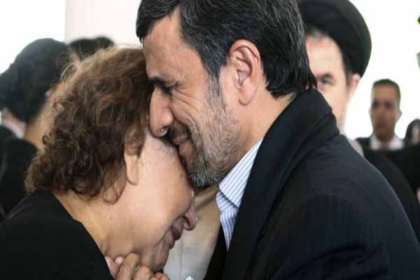 Ahmadinejad Under Fire For Hugging Chavez's Mother