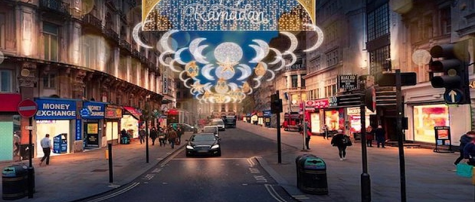 London’s first ever Ramadan lights celebrate the start of Ramadan