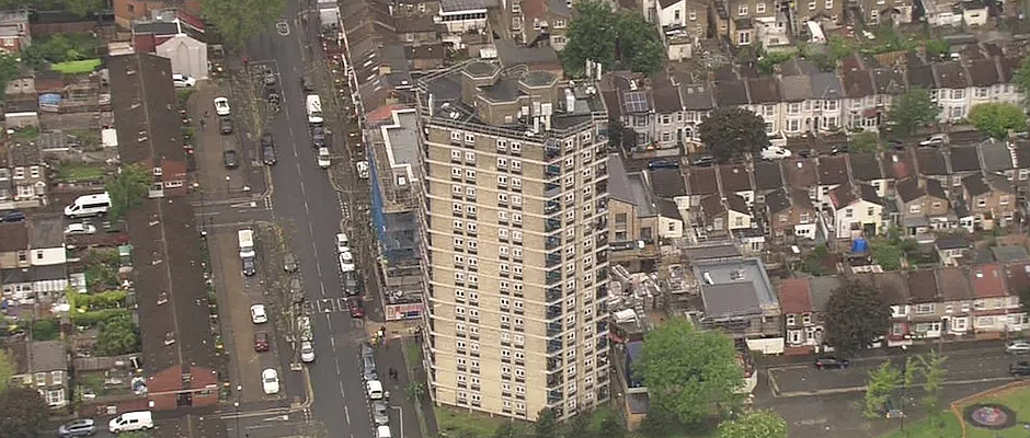 Boy dies in fall from upper floor of east London block of flats