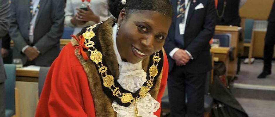 Margaret Greer has been sworn in as the new Mayor of Enfield
